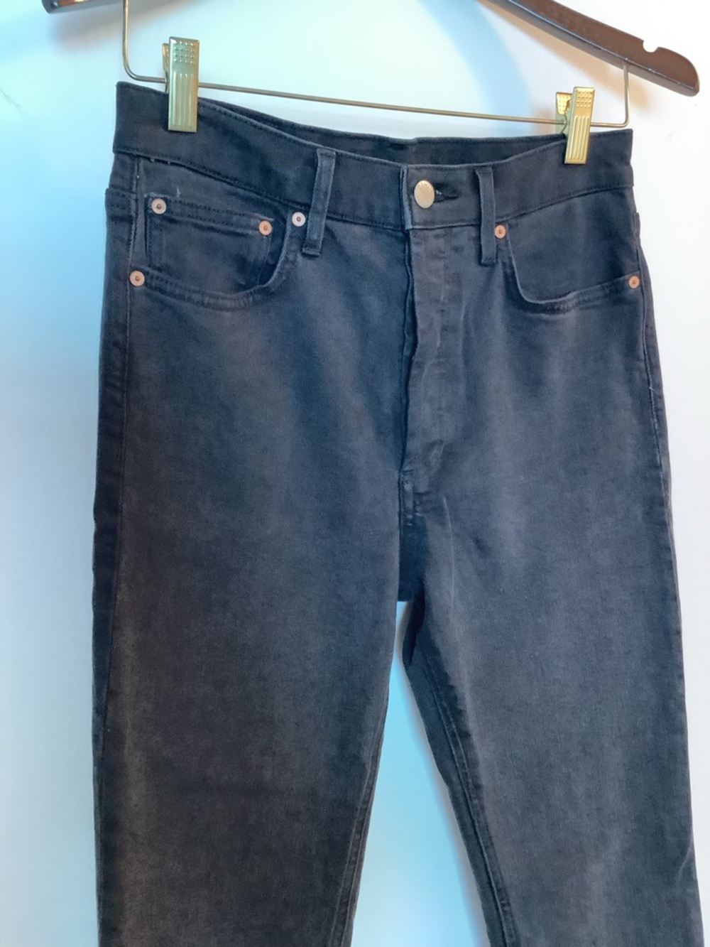 Denim Forum “Yoko” High Rise Slim Jeans – Black – Size 27